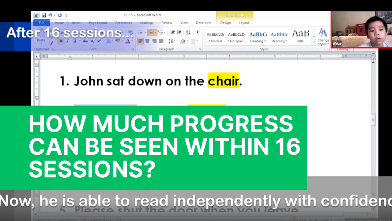 See visible results in just 16 sessions of phonics classes for young learners